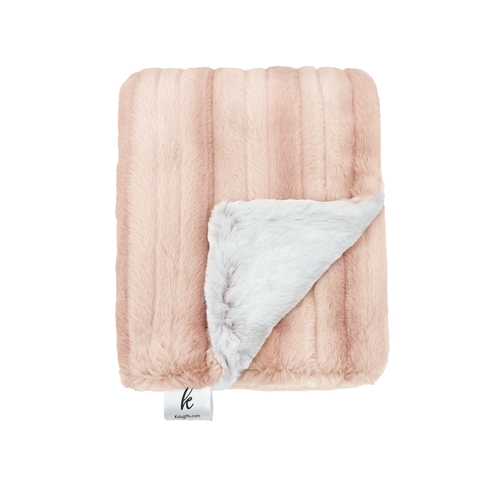 Kidu Fur Blanket - Wave Pink