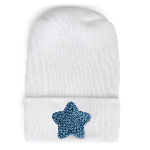 Adora Hospital Hat - Star Weave Mini Denim
