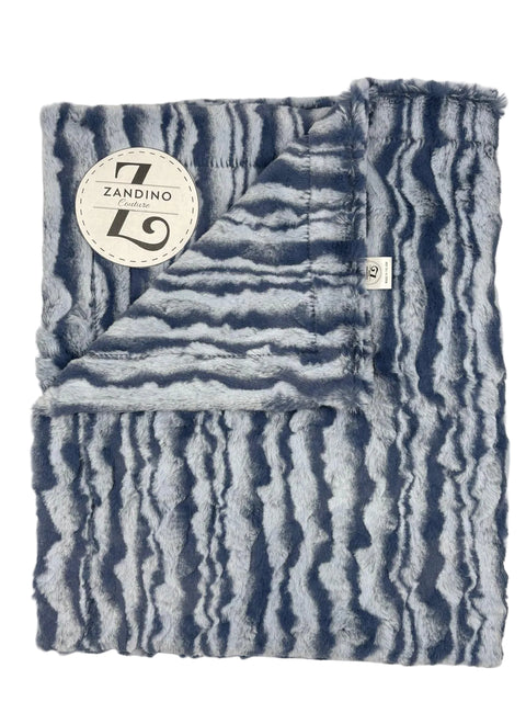 Zandino Fur Blanket - Boy Denim Lily
