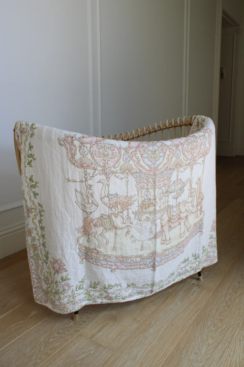 Little Threads Muslin Blanket - Enchanted Carousel