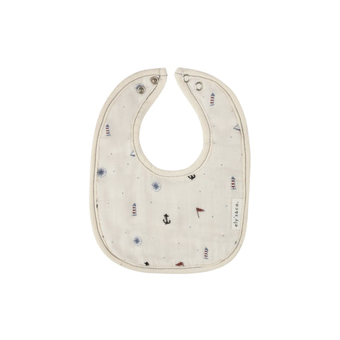 Ely's & Co. Bibs 3 Pk Muslin - Blue Nautical