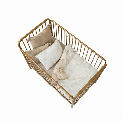 Petite Belle 5pc Crib Set - Toile Safra Taupe