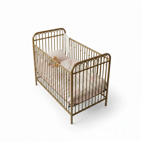 Petite Belle 5pc Crib Set - Flora Pink