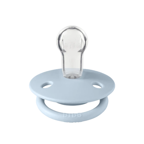 Bibs De Lux Silicone Pacifier 2pack - Iron,Baby Blue