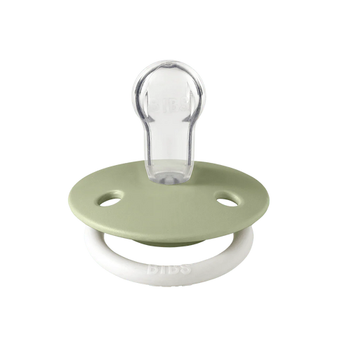 Bibs De Lux Silicone Pacifier - Sage Glow in the Dark