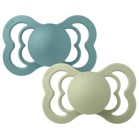 Bibs Supreme Silicone Pacifier 2pack - Island Sea,Sage