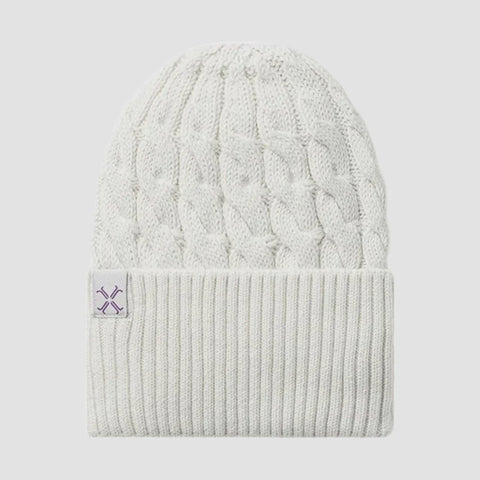 Jacqueline & Jac Braided Cuffed Beanie - Shell