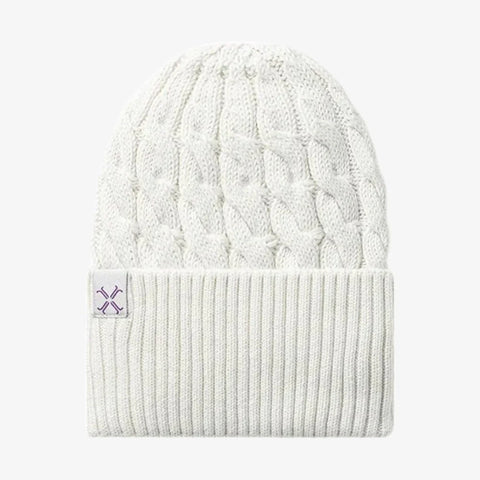 Jacqueline & Jac Braided Cuffed Beanie - Shell