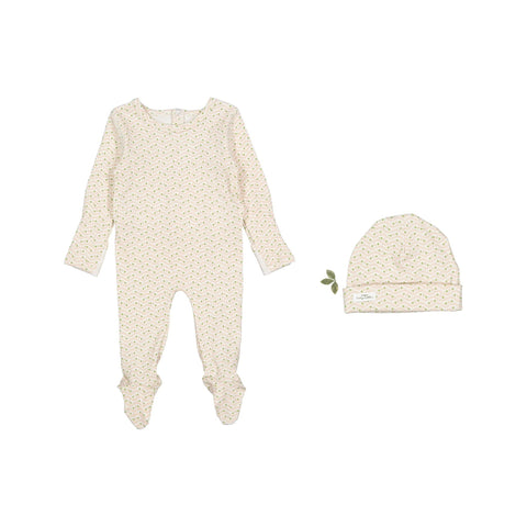 Lovely Littles Elsie Pink footie with matching hat