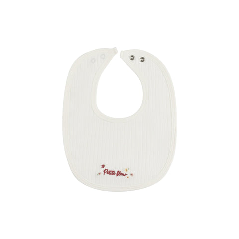 Floral Star Emb Collar Bib - Ivory Pink