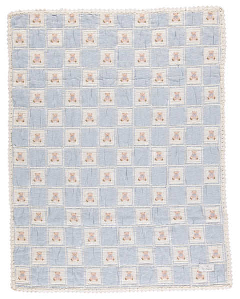 Bebe Organic Teddy Blanket - Blue