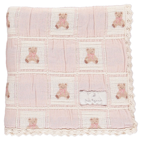 Bebe Organic Teddy Blanket - Mauve
