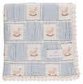 Bebe Organic Rocking Horse Blanket - Blue
