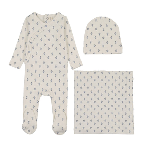 Lilette Marigold Layette Set - Cream Blue