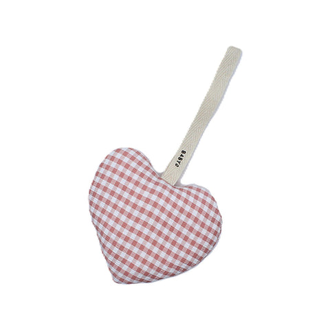 Baby O Gingham Plushie - Pink Heart