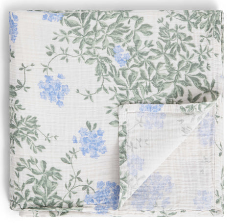 Garbo & Friends Plumbago Muslin Swaddle