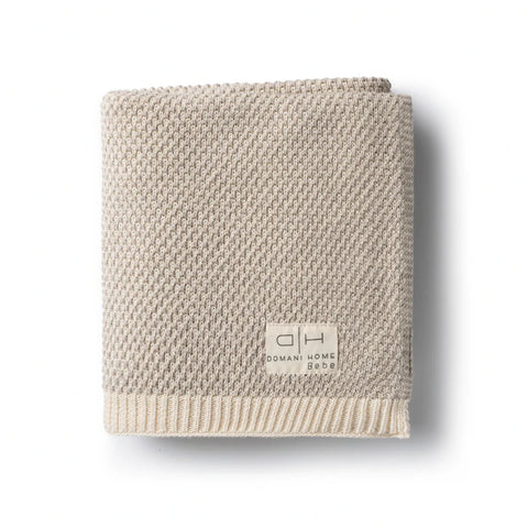 Domani Home Brunello Knit Blanket - Linen Sand