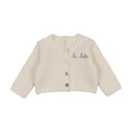 Lilette Le Bebe Knit Cardigan & Bonnet Set - Cream Blue