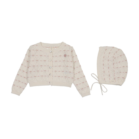 Lilette Sweetheart Knit Cardigan Set/SKCS