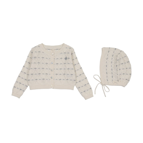 Lilette Sweetheart Knit Cardigan Set/SKCS