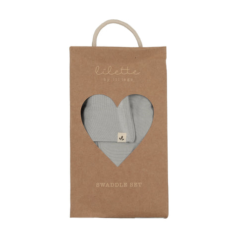 Lilette Bamboo Swaddle Set - Pale Blue