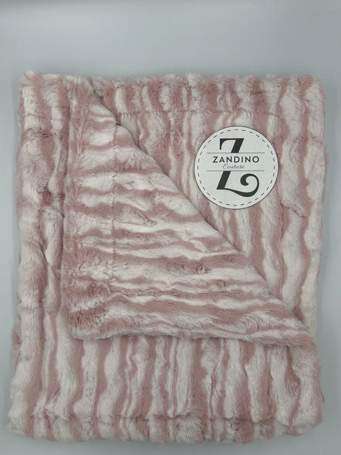 Zandino Fur Blanket - Girl Mauve Lily