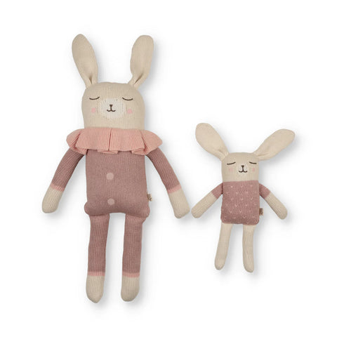 Little Fawn Girls Knit Doll M354 - Pink Small