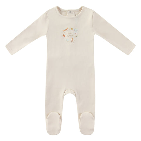 Mini Label Little Explorer Footie - Ivory