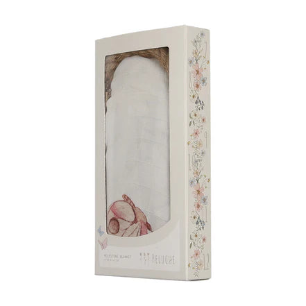 Peluche Milestone Swaddle Gift Set