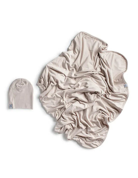 Jacqueline and Jac Blanket & Beanie Set - Sand