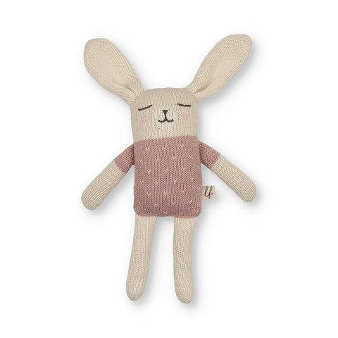 Little Fawn Girls Knit Doll M354 - Pink Small