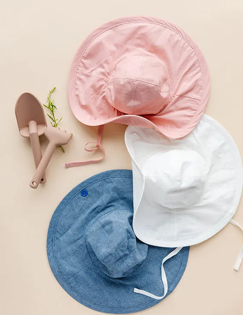 Jacqueline & Jac Sun Hat - Pink Polka Dot