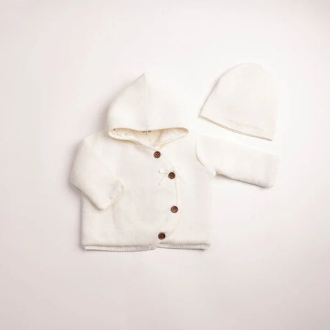 Bee and Dee Delicata Knit Jacket - Linen Girls