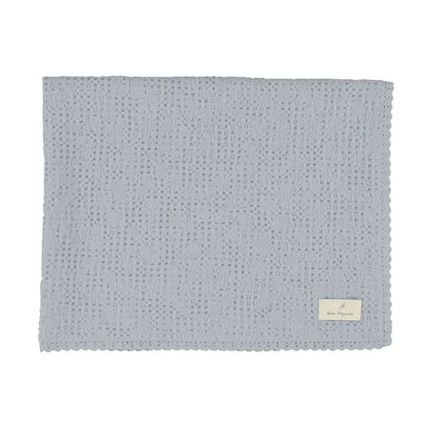 Bebe Organic Flat Waffle Blanket - Atlantic