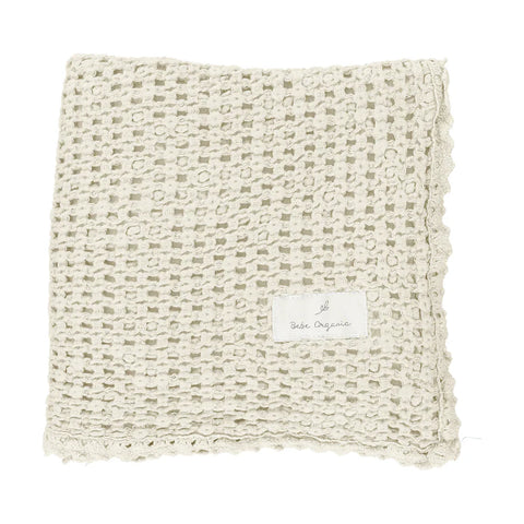 Bebe Organic Signature Waffle Blanket - Natural