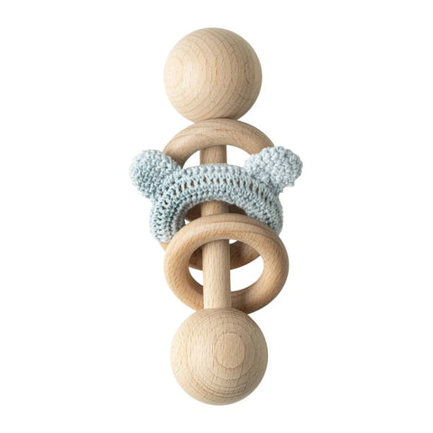 Picky Baby Rattle With Teddy - Blue